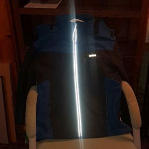 Black and blue Reebok ski coat